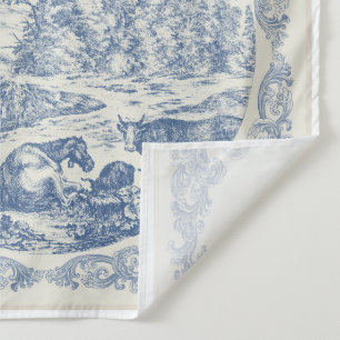 Tenture Motif de carreaux bleus Delft vintage romantique r