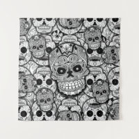 Motif de crânes de sucre
