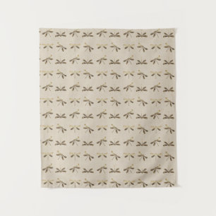 Tenture Motif de libellule dorée mignonne