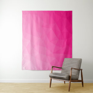 Tenture Motif de maillage géométrique rose chaud
