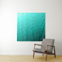 Motif de maille géométrique dégradé turquoise sarc