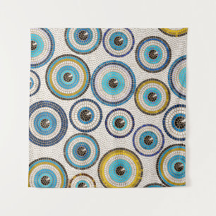 Tenture Motif de mosaïque de l'oeil maléfique
