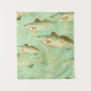 Tenture Motif de poisson basse