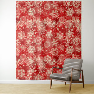 Tenture Motif de snowflakes