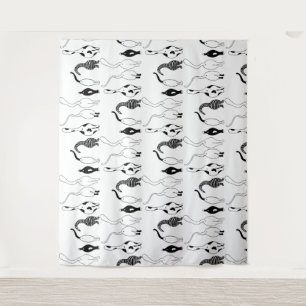 Tenture Motif des boutons de chat