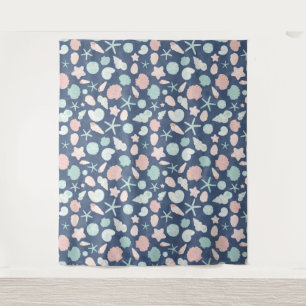 Tenture motif des coquillages