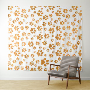 Tenture Motif des pattes de chien