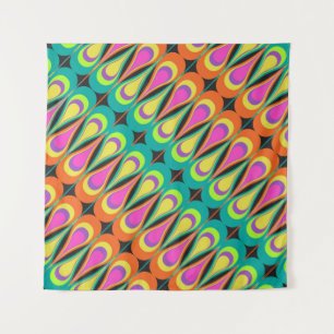 Tenture Motif en diagonale extensible.abstrait, art,
