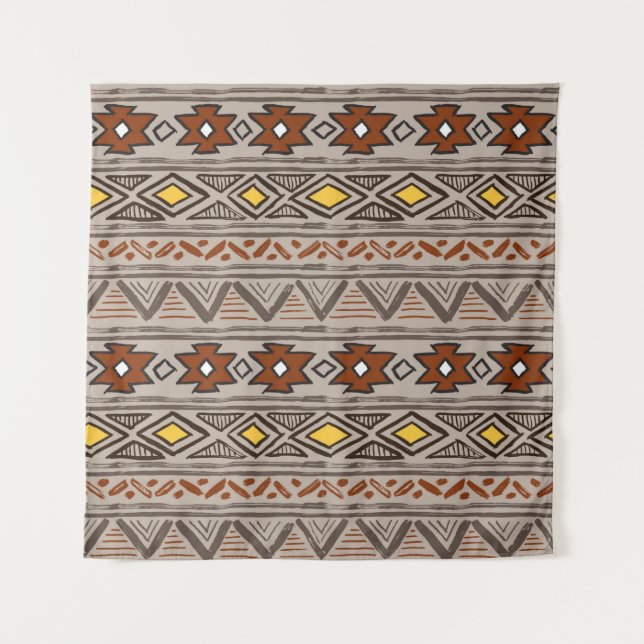 Tenture Motif ethnique Abstrait (Devant)