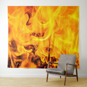 Tenture Motif Feu Et Flames