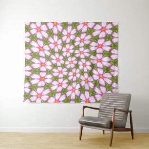 Tenture Motif Fleurs Cosmos
