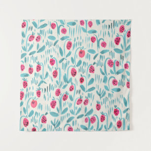 Tenture Motif floral sans aquarelle sur papier