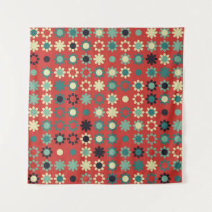 Tenture Motif floral sans couture avec des éléments coloré