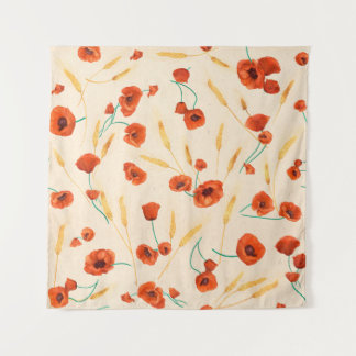 Tenture Motif floral sauvage sans couture sur un arrière -