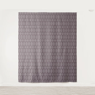 Tenture motif géométrique Brown et blanc