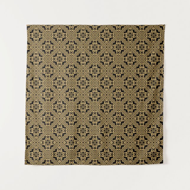 Tenture Motif géométrique créatif sans couture. triangle,  (Devant)