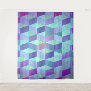 Tenture Motif géométrique Cubes en Triangles