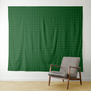 Tenture Motif géométrique élégant vert monochrome.