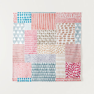 Tenture Motif impeccable en style patchwork. D simple