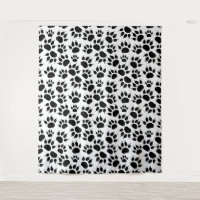 Motif joli patte de chat noir blanc personnalisé