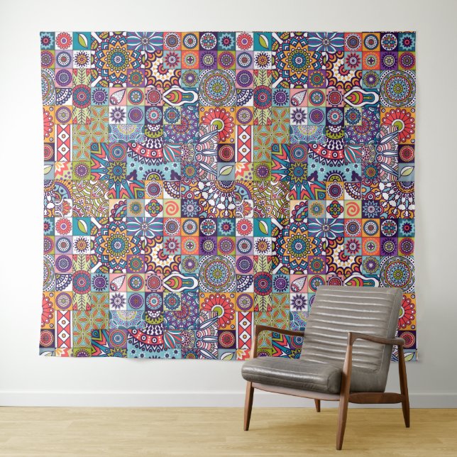 Tenture Motif Mandala (En situation (horizontale))