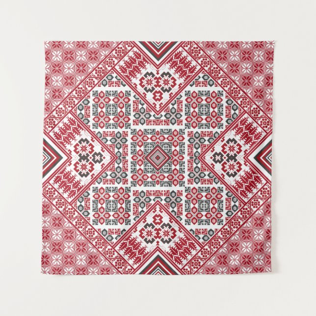 Tenture Motif palestinien de broderie 2 (Devant)