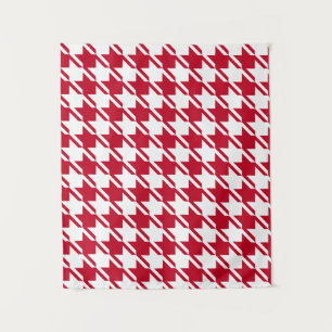 Tenture Motif répétitif Red Houndstooth