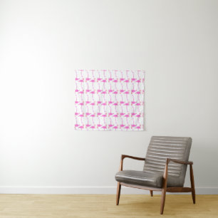 Tenture Motif rose de Flamant rose
