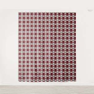 Tenture Motif rouge et blanc