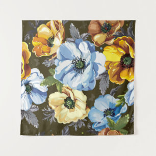 Tenture Motif sans couture avec belle floraison de bouquet
