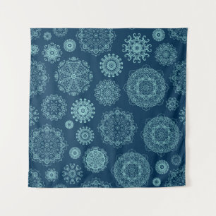 Tenture Motif sans couture avec fissure de neige lacée, ar
