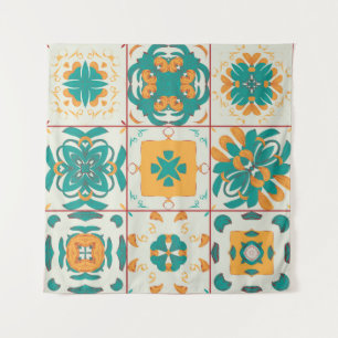 Tenture Motif sans couture de l'abstrait 9 tilesarabe, a
