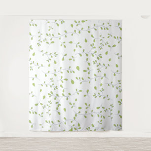 Tenture Motif sans couture de vigne à feuille verte délica