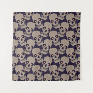 Tenture Motif sans couture effrayant J (Style : 1)