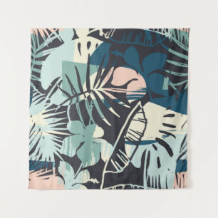 Tenture Motif sans couture exotique avec plantes tropicaux