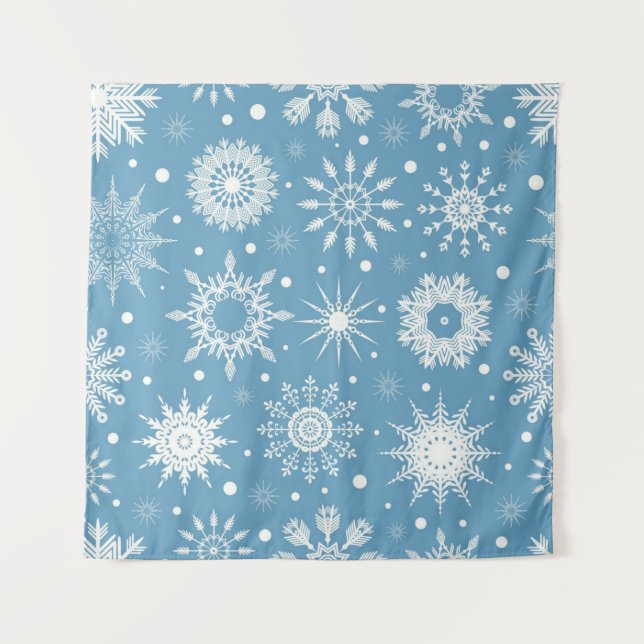Tenture Motif Snowflake (Devant)
