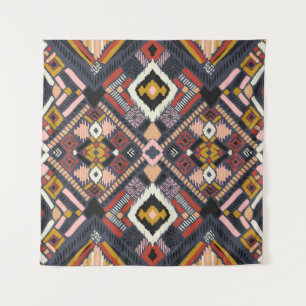Tenture Motif tribal africain Chevron Aztec