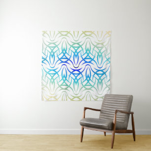 Tenture Motif Tribal Ombre ( Arc-en-ciel )