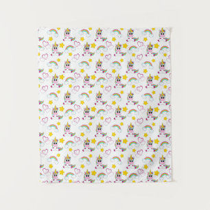 Tenture Motif Unicorn