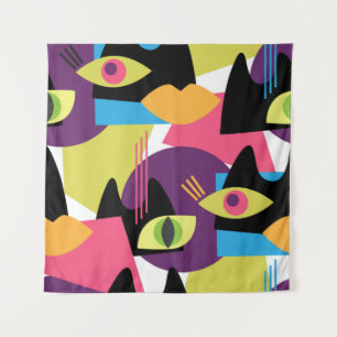 Tenture Motif Vintage abstrait sans faille avec sh abstrai