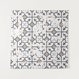 Tenture Motif vintage transparent avec effet attriti