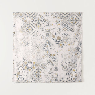 Tenture Motif vintage transparent avec effet attriti