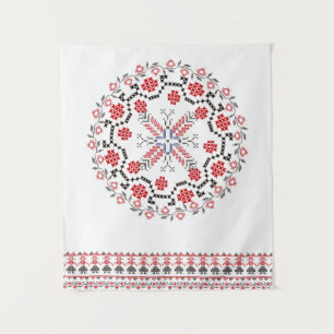 Tenture Motifs roumains traditionnels Roumanie 1 d'art