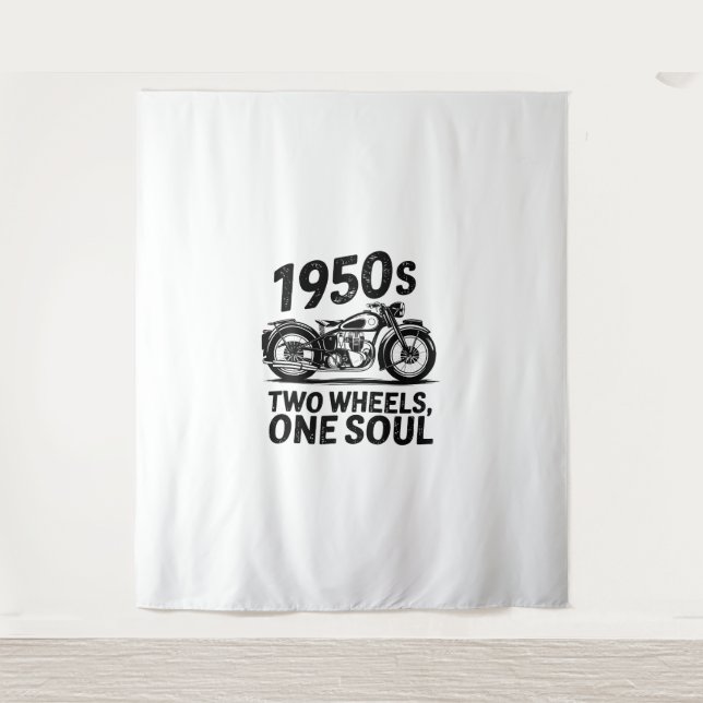 Tenture Moto à deux roues, à une âme (Devant)