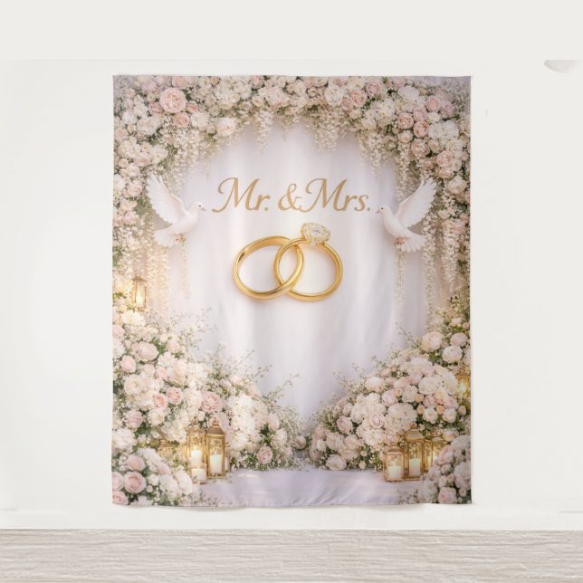 Tenture Mr. & Mrs. backdrop (Devant)