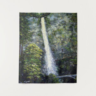Tenture Multnomah Falls -1 (peinture à l'huile originale)