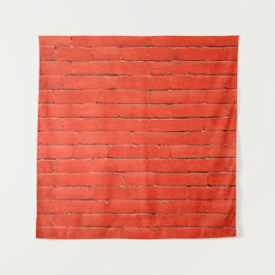 Tenture Mur de brique brique rouge