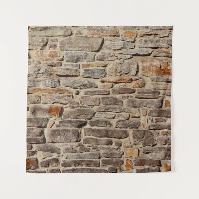 Tenture Mur de pierre texture rustique arrière - plan (Devant)