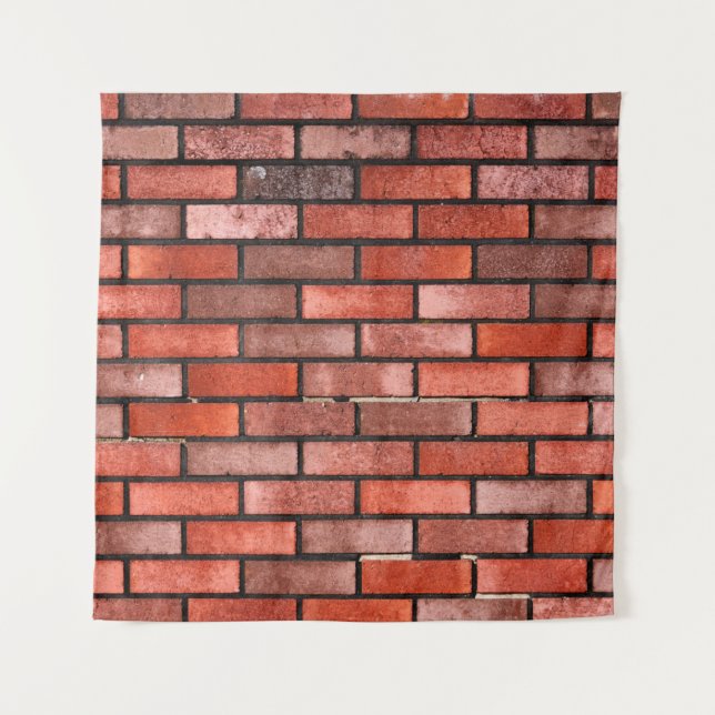 Tenture Mur en brique rouge, arrière - plan en brique roug (Devant)