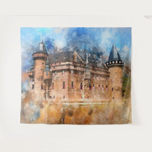 Tenture Murale Château dans la forêt